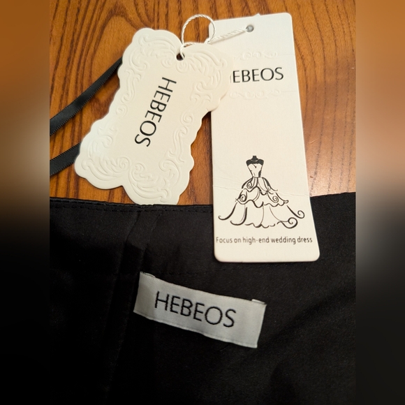 Hebeos Black One-Shoulder Floor Length Gown, Size M - NEW - Picture 12 of 14